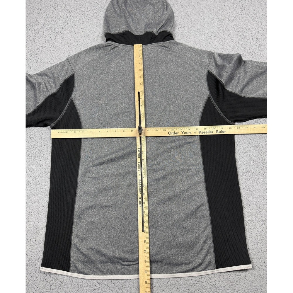 Jordan Jacket Mens XL Gray Black Dri-FIT Hooded Full Zip Windbreaker 483341-011 - Picture 7 of 10